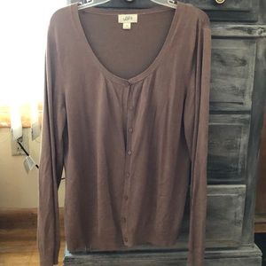 Brown cardigan, xxl, Ann Taylor